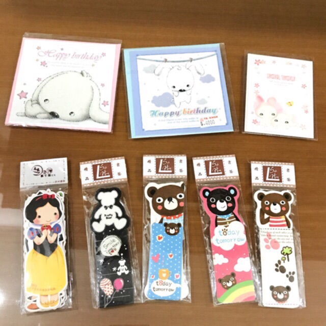 

kartu ucapan ultah pembatas buku book mark kartu ulang tahun happy birthday