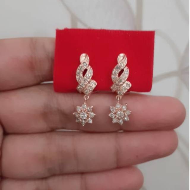Berlian Medan Anting Kepang Labu 3,7 gram