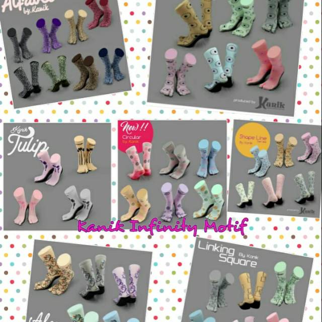 Kaos kaki kanik infinity motif Shopee Indonesia Kaos kaki kanik infinity motif Shopee Indonesia