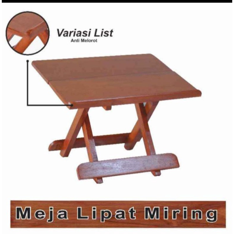 Rekhal Plitur miring / meja ngaji Alquran miring