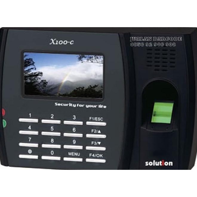 Solution X100C Mesin Absensi Finger Print | Mesin Absensi X100 C