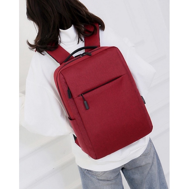 BJ81806 - BLACK/BLUE/GRAY/RED - TAS RANSEL LAPTOP PRIA DAN WANITA IMPORT TERMURAH JAKARTA GT1806