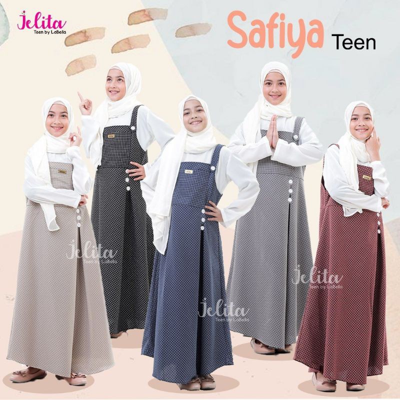 setelan baju muslim anak Safiya Teen by jelita / Baju Casual anak perempuan