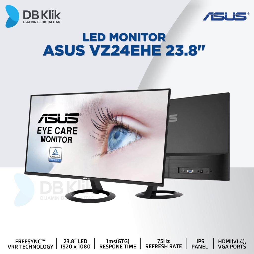 Monitor LED ASUS VZ24EHE 23.8 75Hz Full HD HDMI D-sub - ASUS VZ24EHE