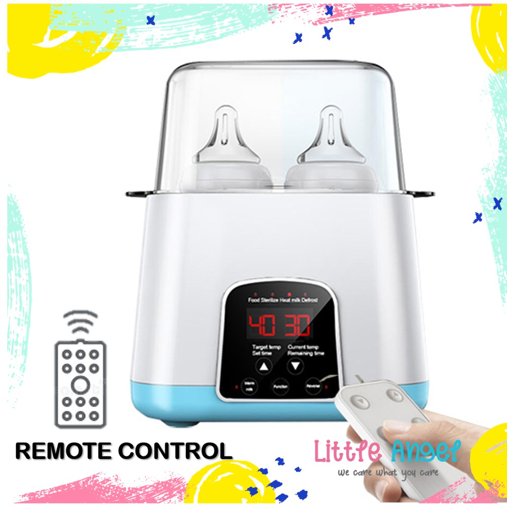 Botol Steril Multifungsi Penghangat Botol Susu Bayi LCD Display Remote Baby Bottle Sterilizer Warmer