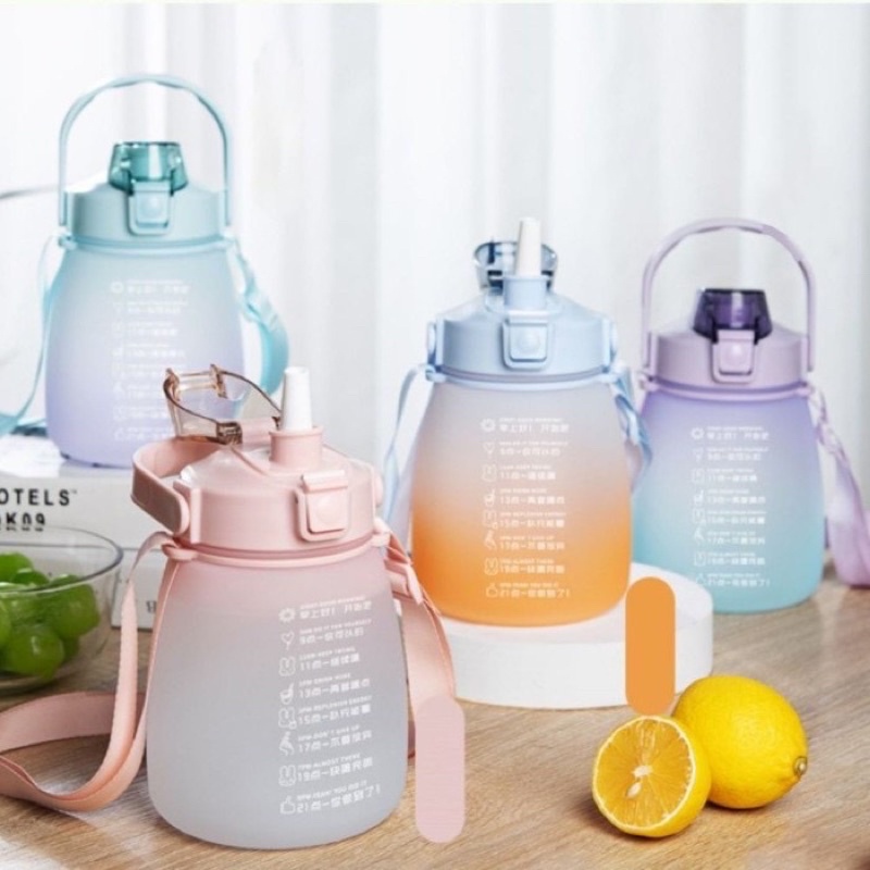 Botol minum korea 1.2 liter botol 1.2liter botol viral botol korea 1.2L