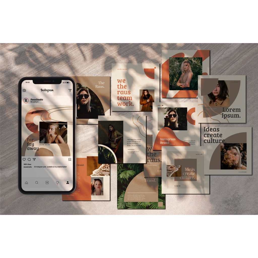 Raus Instagram Square Template - Photoshop