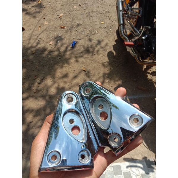 kupingan lampu tiger ori chrome crom baru