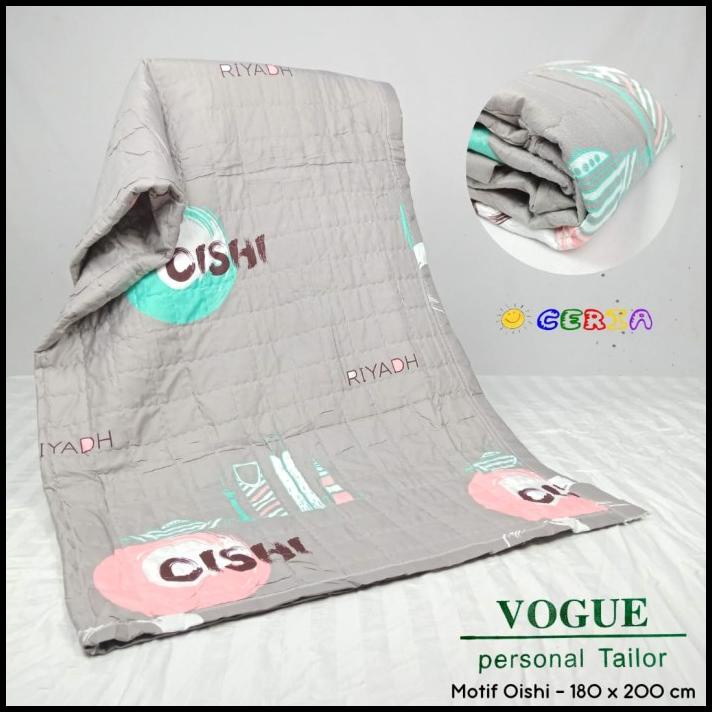 Selimut Katun Dewasa Traveling Vogue 180X200Cm Catty Milk