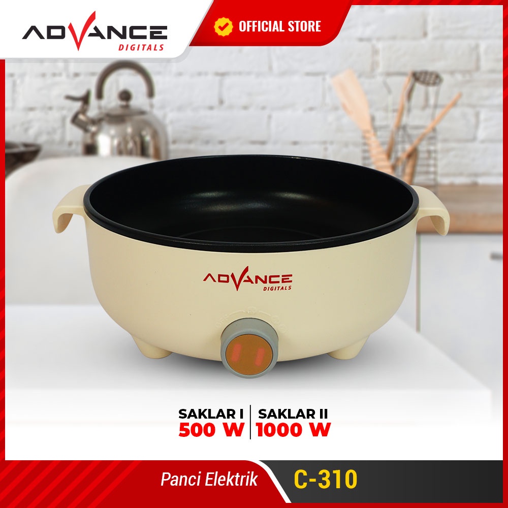 Advance C-360 Panci Listrik Elektrik Multifungsi Warmer Steamer Cooker 26 Cm | Advance C 360 Panci Listrik Serbaguna Advance C360 | FMS