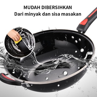 Jual GM Bear Wajan Penggorengan Enamel 32cm 1069 Wajan Fry Pan Shopee Indonesia