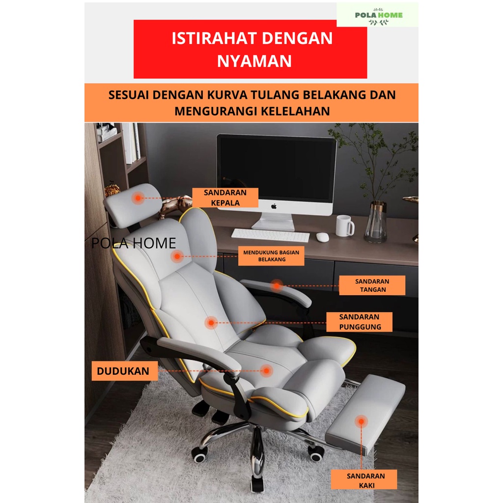 Pola Kursi Direktur Kursi Boss Kursi Kantor staff Kursi Gaming Roda Sofa Empuk Nyaman