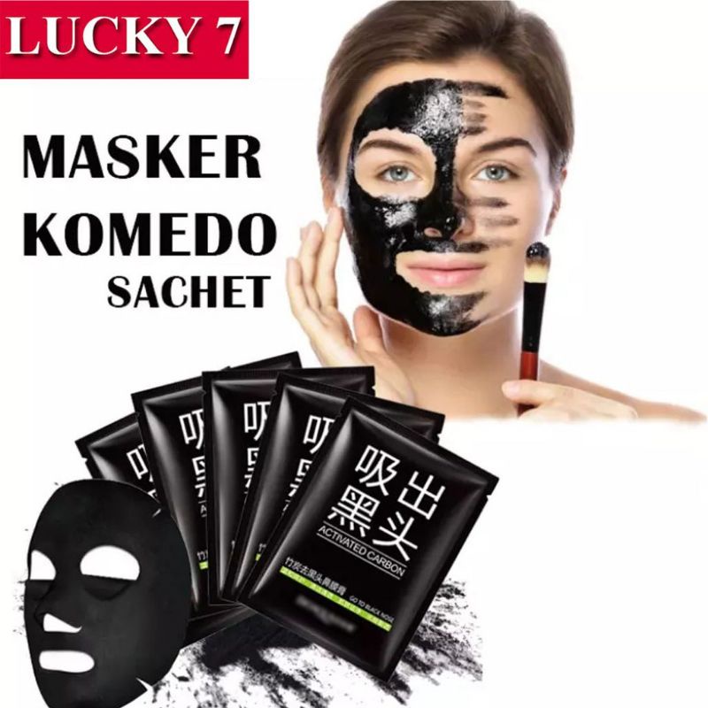 MASKER ARANG PENGANGKAT KOMEDO ~ BYD ACTIVATED CARBON BLACK MASK