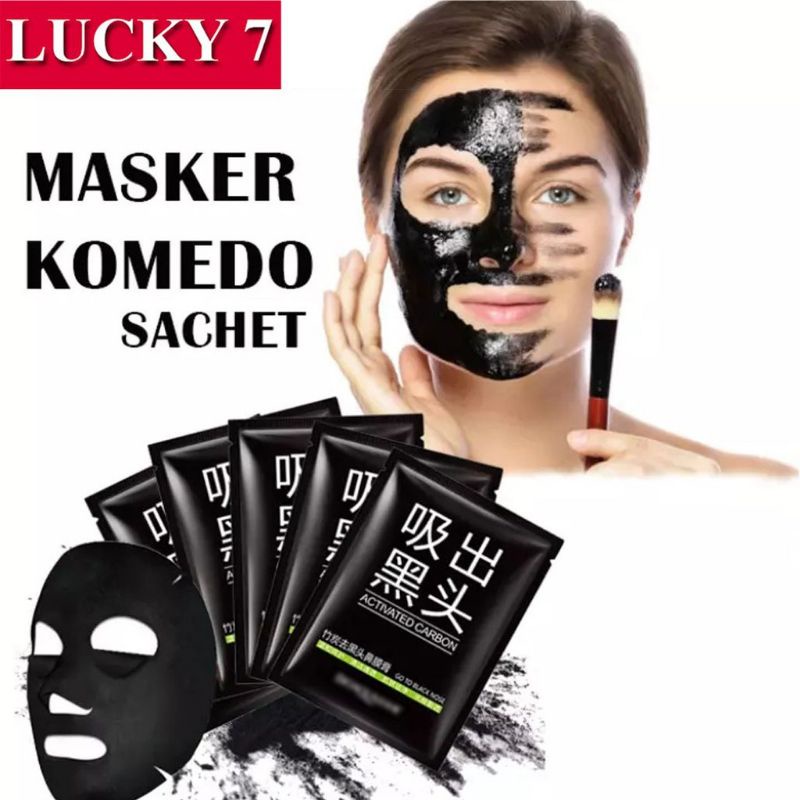 MASKER ARANG PENGANGKAT KOMEDO ~ BYD ACTIVATED CARBON BLACK MASK