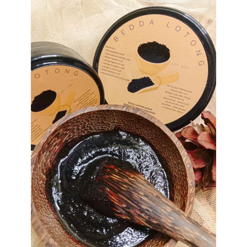 lulur bedda lotong kering dan basah bedak lotong beda lotong khas Bugis