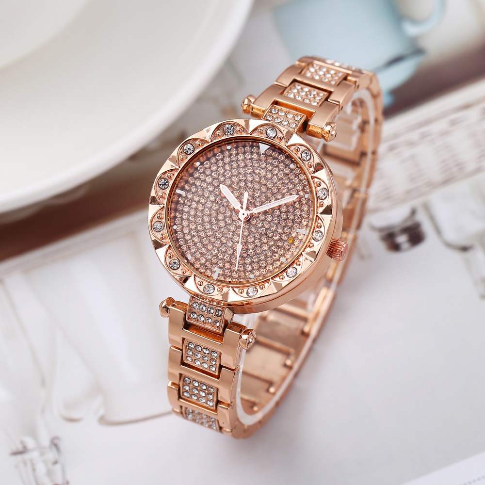 ✅COD Jam Tangan Wanita Analog Quartz Casual Fashion Strap Rantai Stainless Steel Import Couple G12