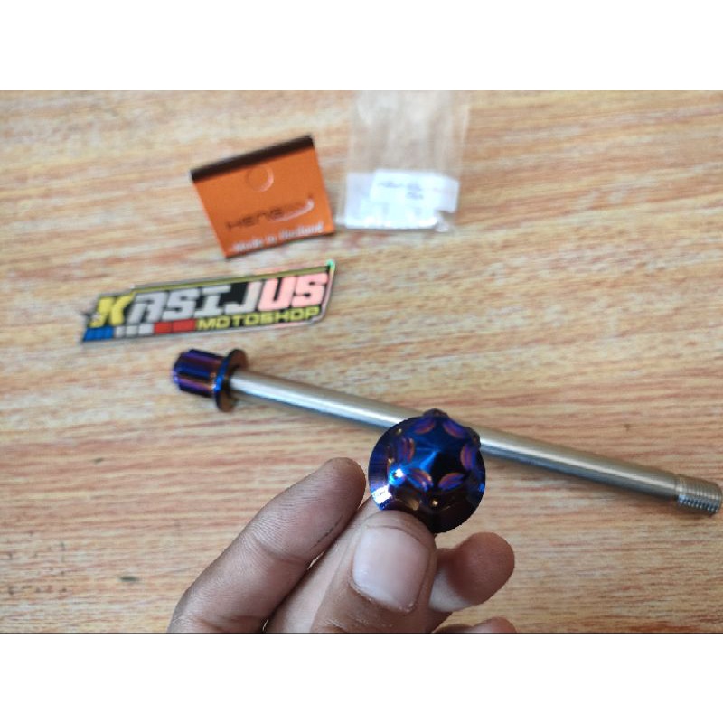 as roda click baut as roda depan click blue original heng vario 125/150