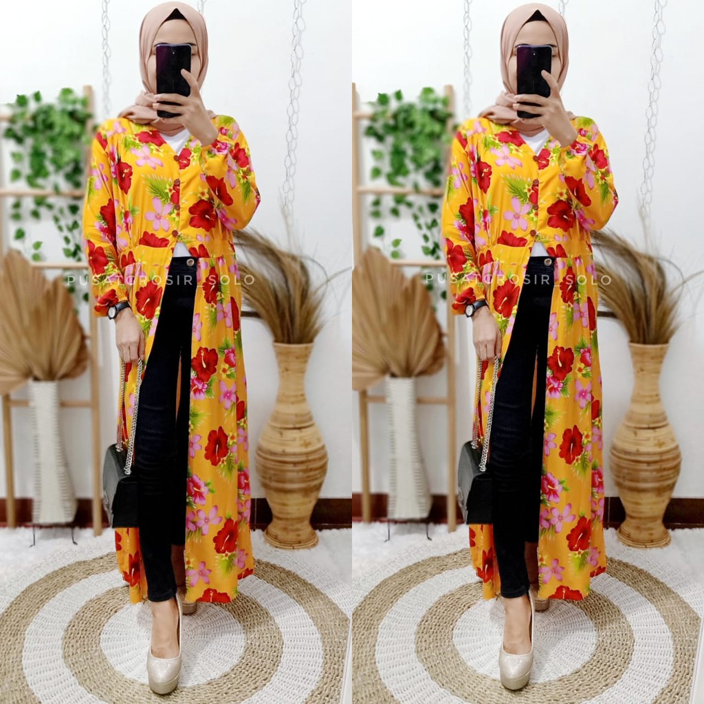 CUCI GUDANG!! LOLLY DRESS BELAH PUSATGROSIR_SOLO/ DRESS BELAH BUNGA RAYON PREMIUM TERMURAH