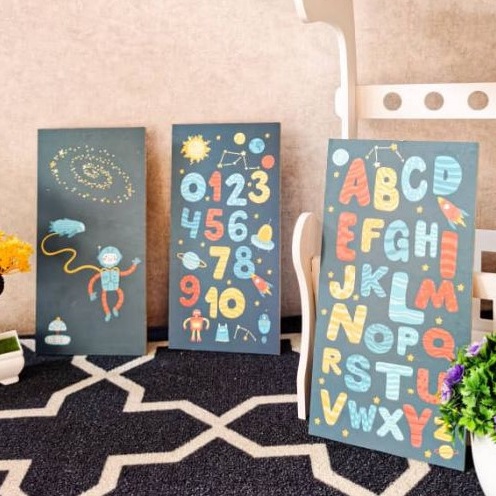 DAPAT 3 Dekorasi Kamar Anak Hiasan Dinding Wall Decor Untuk Anak Kids Home Decor Poster anak