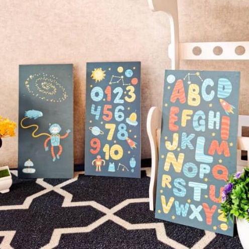 DAPAT 3 Dekorasi Kamar Anak Hiasan Dinding Wall Decor Untuk Anak Kids Home Decor Poster anak