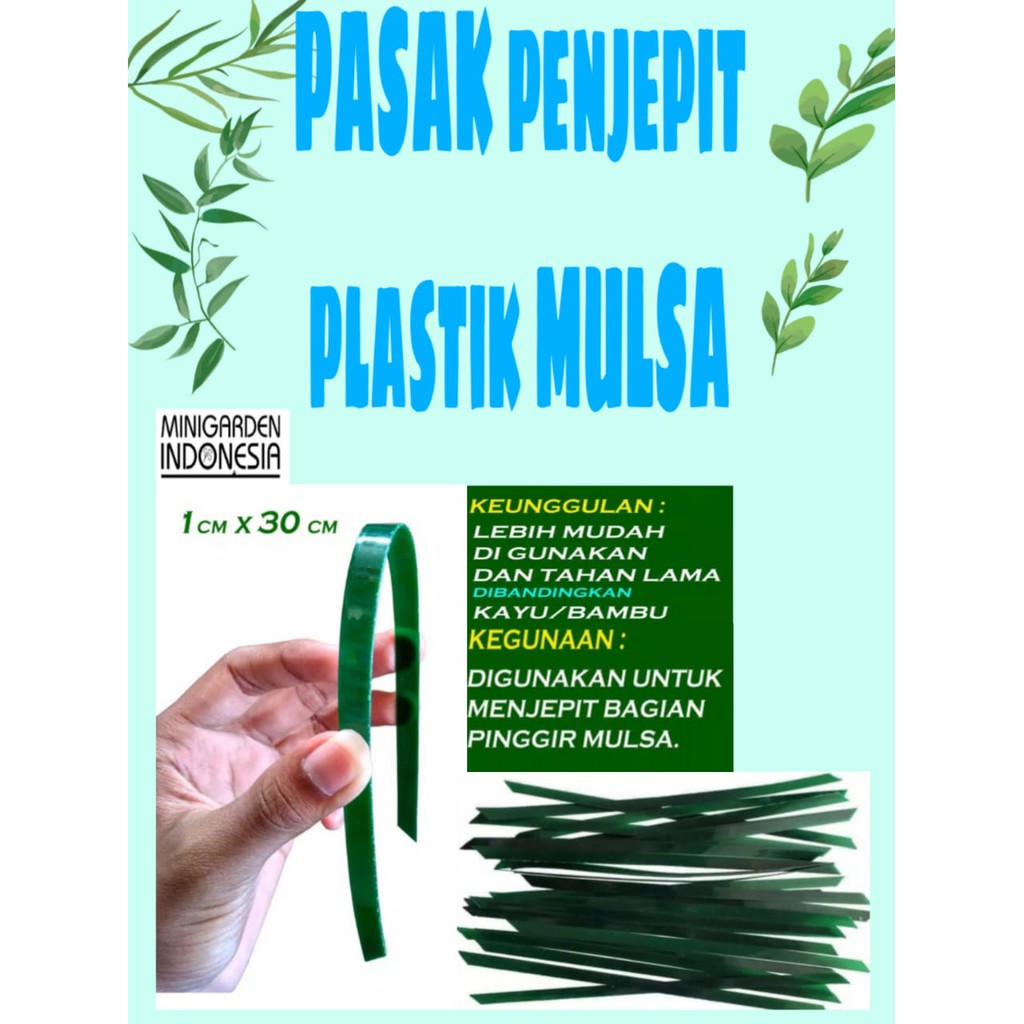 SUJEN PENJEPIT MULSA 30 CM ECER 1 PCS  pasak mulsa pengikat plastik mulsa penusuk mulsa pengganti kayu