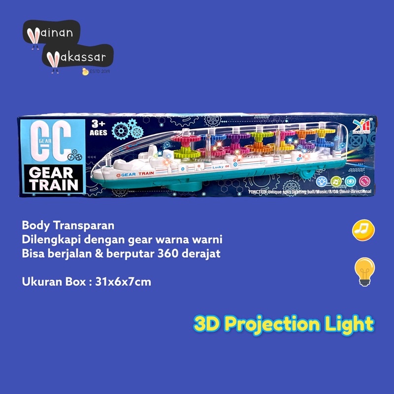 3D PROJECTION LIGHT GEAR TRAIN ITEM 999