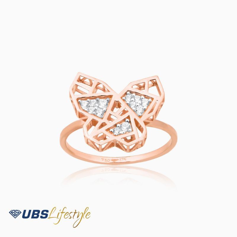 CINCIN EMAS UBS ZELITA - 750 ROSE GOLD - CDC0153