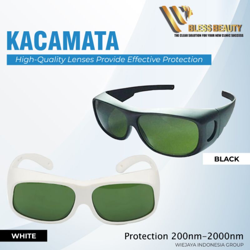 Kacamata Laser Proteksi Kualitas Tinggi untuk Laser Ndyag Picosecond IPL 200nm-2000nm
