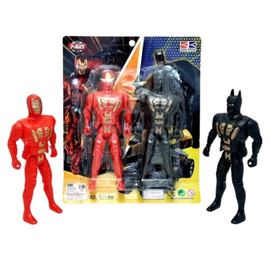 Mainan Anak Robot Superhero 2pcs R-1108