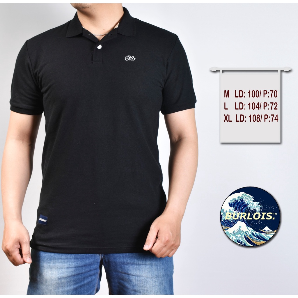 Kaos Polo Shirt Pria Kaos Kerah Lengan Pendek Original Burlois