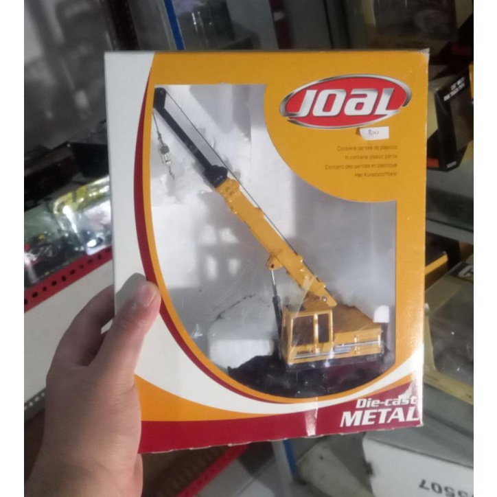 diecast miniatur alat berat mobile crane volvo akerman ew200