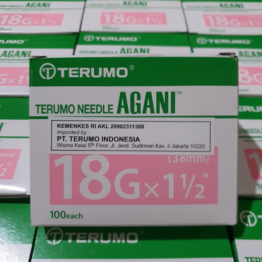 Needle Terumo Agani18 23 25 27 G Jarum Terumo Agani 18G - 23G - 25G - 27G