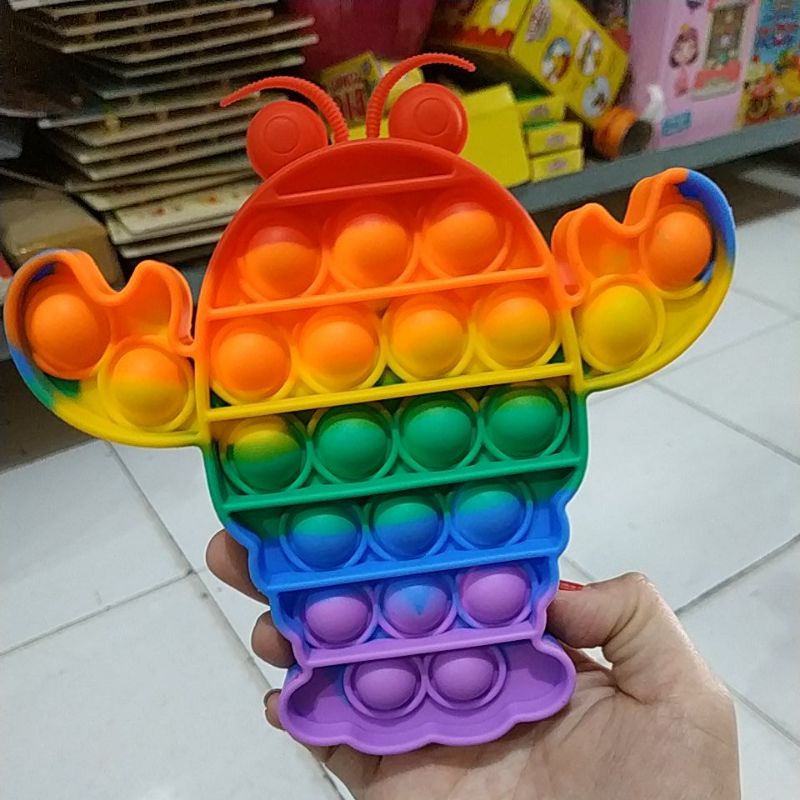 Mainan Pop It Popit Fidget Push Bubble Penghilang Stress Murah-Lobster