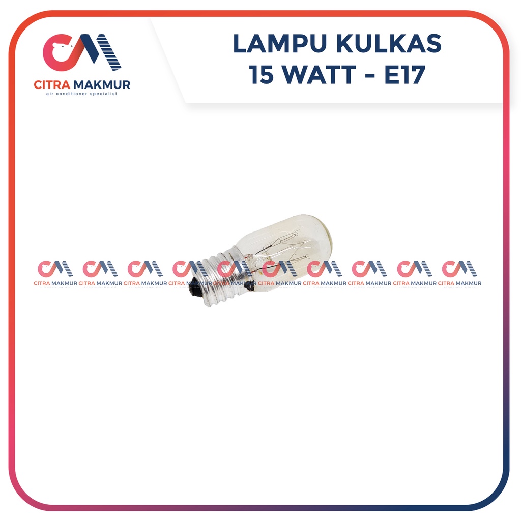 Lampu Bohlam Kulkas E17 dalam Lemari Es Freezer fitting 15 Watt 15watt Kuning E 17 220 Volt 5 cm