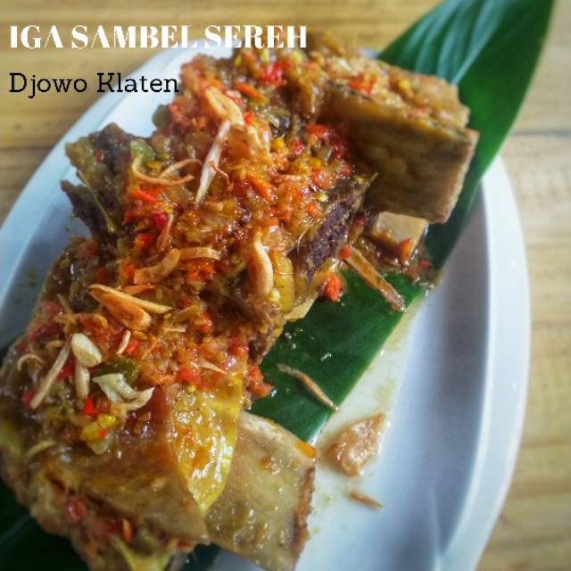 

Iga sapi sambel sereh