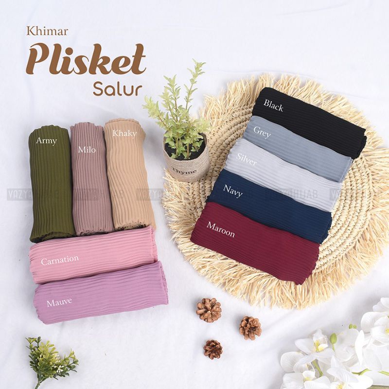 Khimar Plisket Salur