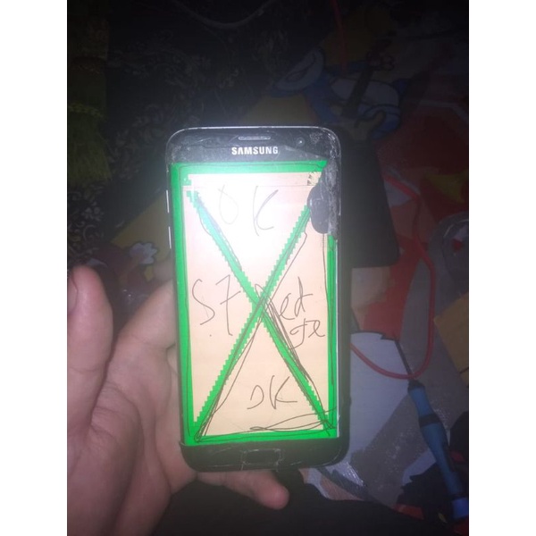 lcd ss s7 edge copotan
