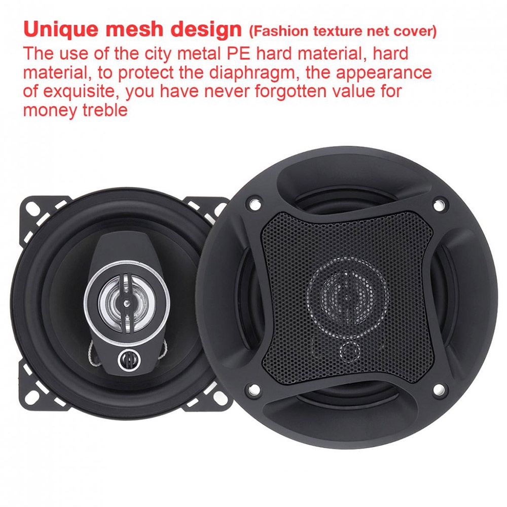 Pcinener Speaker Mobil HiFi 4 Inch 250 W 2 PCS - TS-1072 - Black