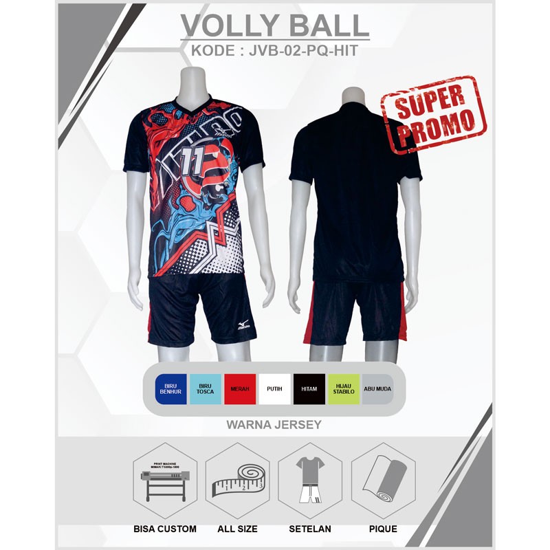 BAJU SETELAN KAOS JERSEY BOLA VOLLY Murah BONUS*) Kaos Polos Ready Stok 2PQ5