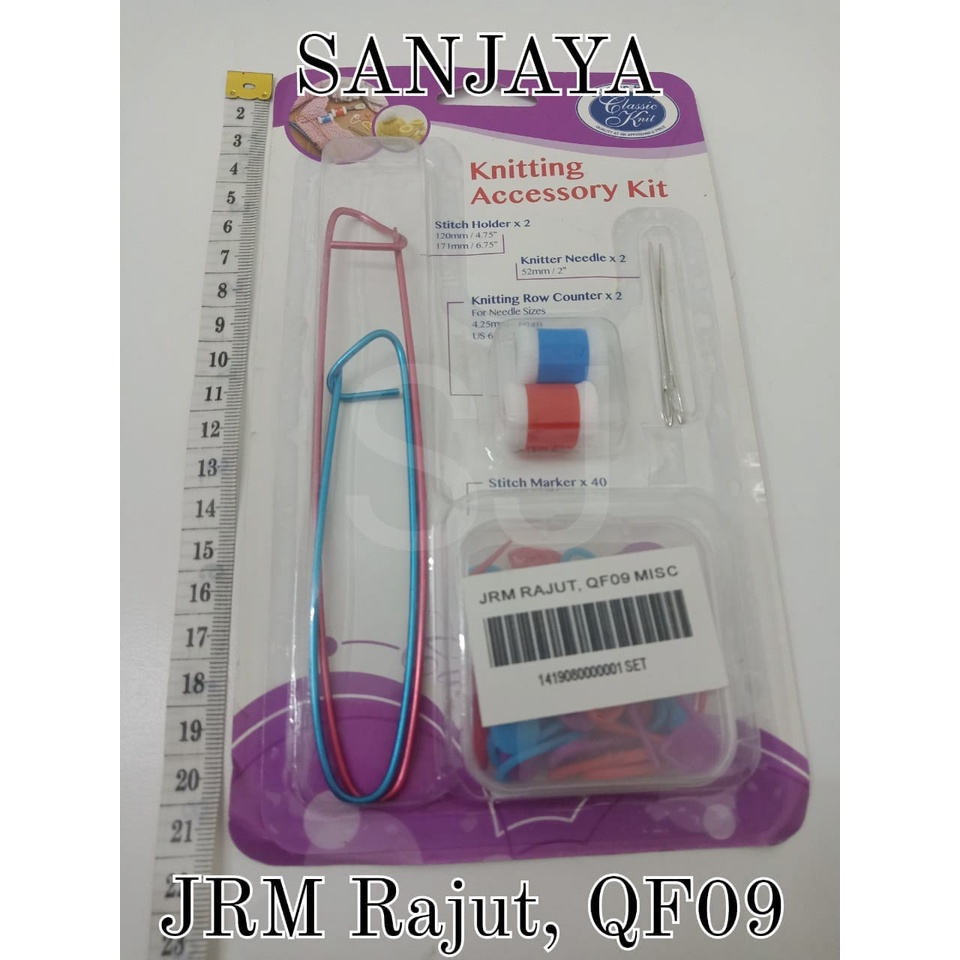 KNITTING NEEDLES KIT AKSESORIS / SET ALAT RAJUT / JARUM RAJUT QF09 MISC