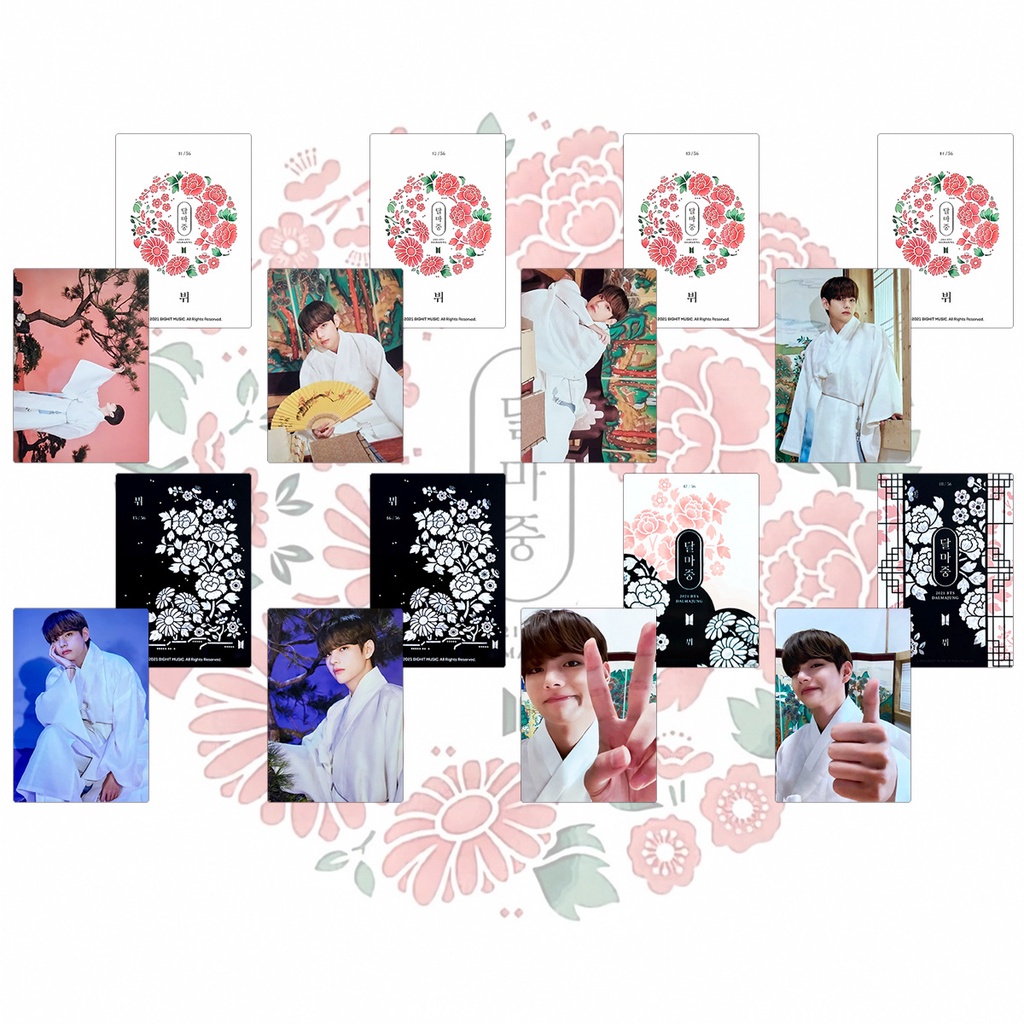 8pcs / set Kartu Foto Kpop BTS DALMAJUNG BASIC / SPECIAL Untuk Hadiah Army