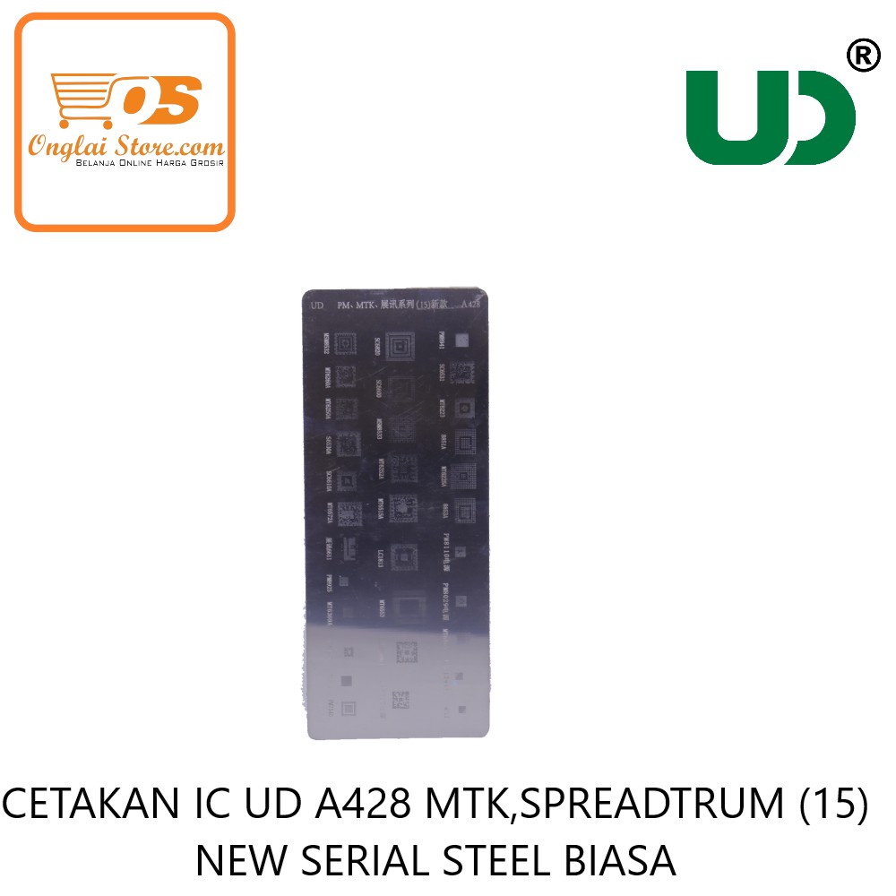 CETAKAN IC UD A428 MTK,SPREADTRUM (15) NEW SERIAL STEEL BIASA