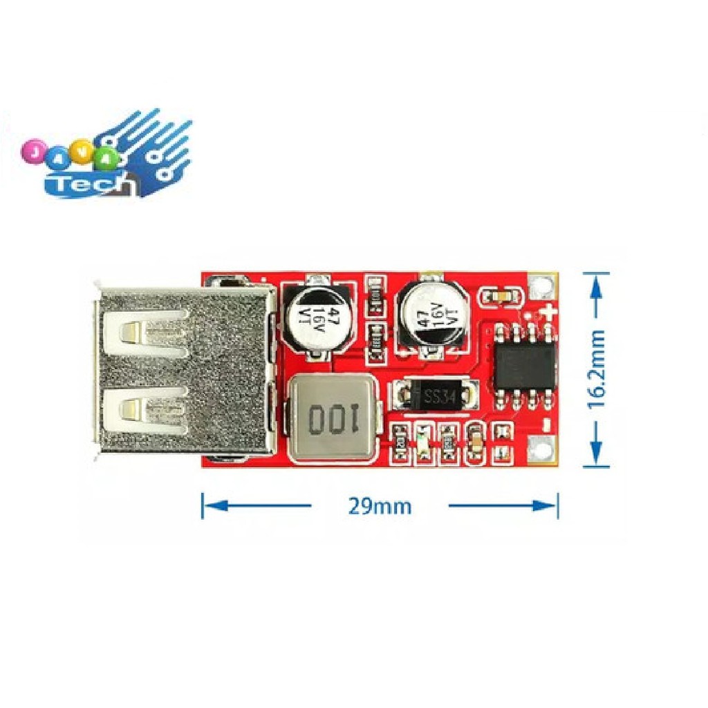 Step Down DC-DC Converter Input 12V / 24V Output Charger USB 5V 3A