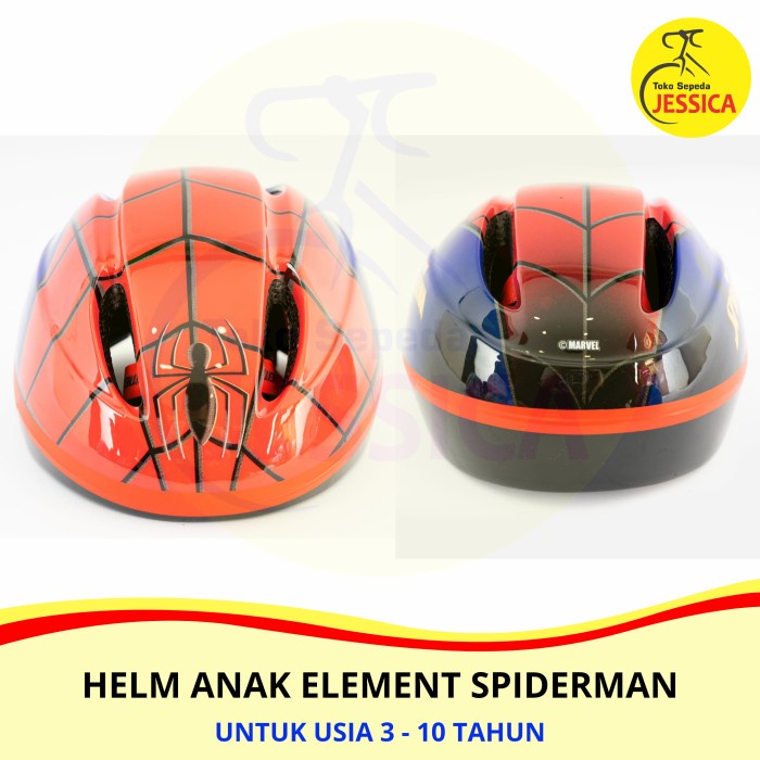 HELM SEPEDA ANAK ELEMENT MARVEL SPIDERMAN