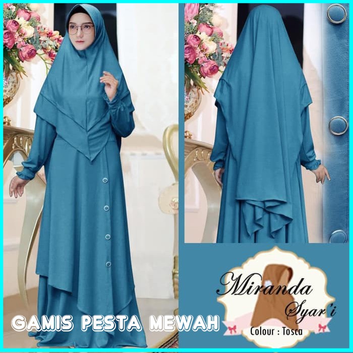 BUSANA MUSLIMAH SYARI / GAMIS SYARI KEKINIAN TOSCA MIRANDA