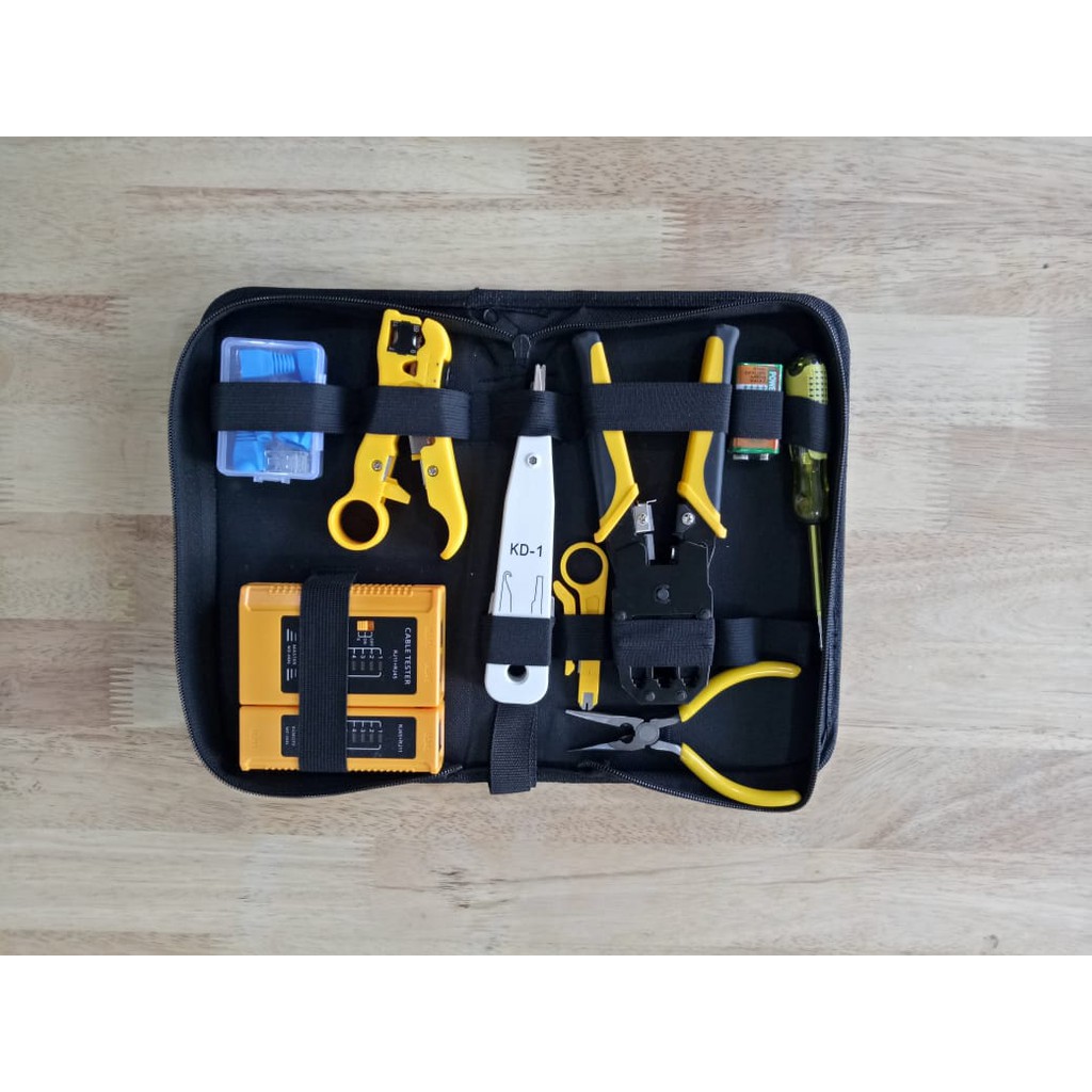 Tang Crimping RJ45 RJ11 LAN Cable Tester Crimping Tools Set