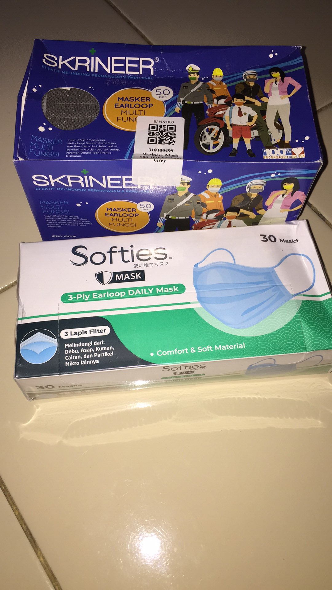 Masker Softies mask 3 ply earloop daily mask 30 pcs / masker softies box isi 30 | Shopee Indonesia