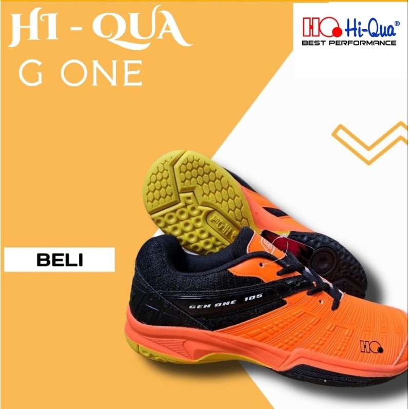 Sepatu Badminton Hiqua / Sepatu Hi-Qua G One ORIGINAL / Sepatu Olahraga