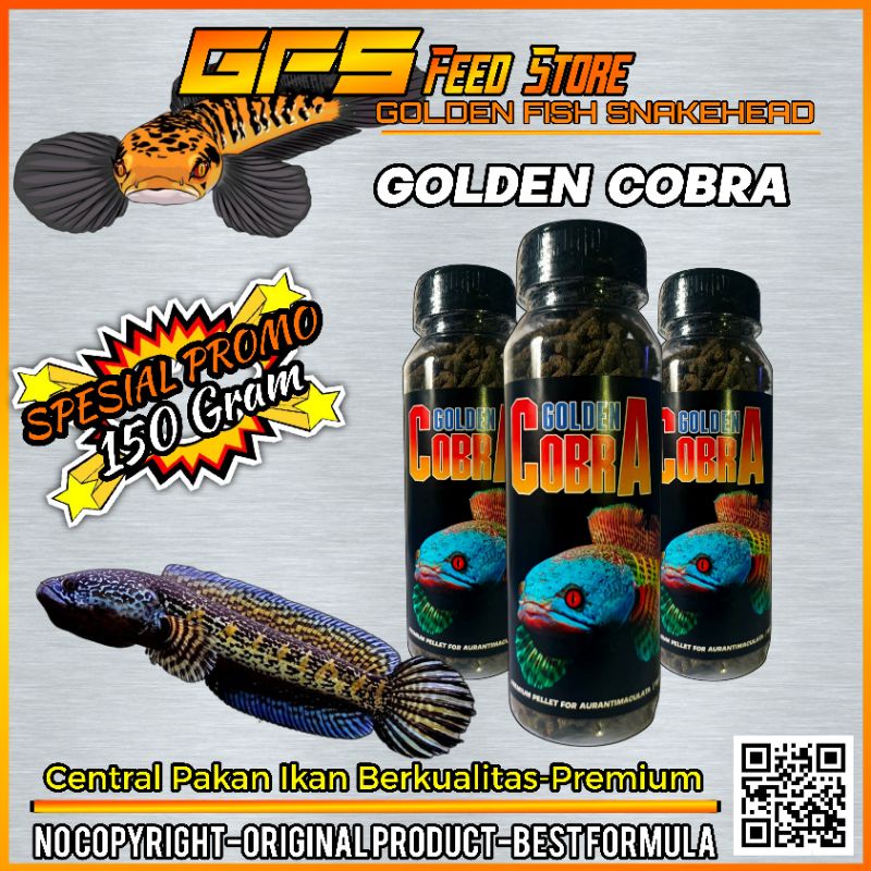 Pelet Auranti Golden Cobra 150 Gram- Zona Predator