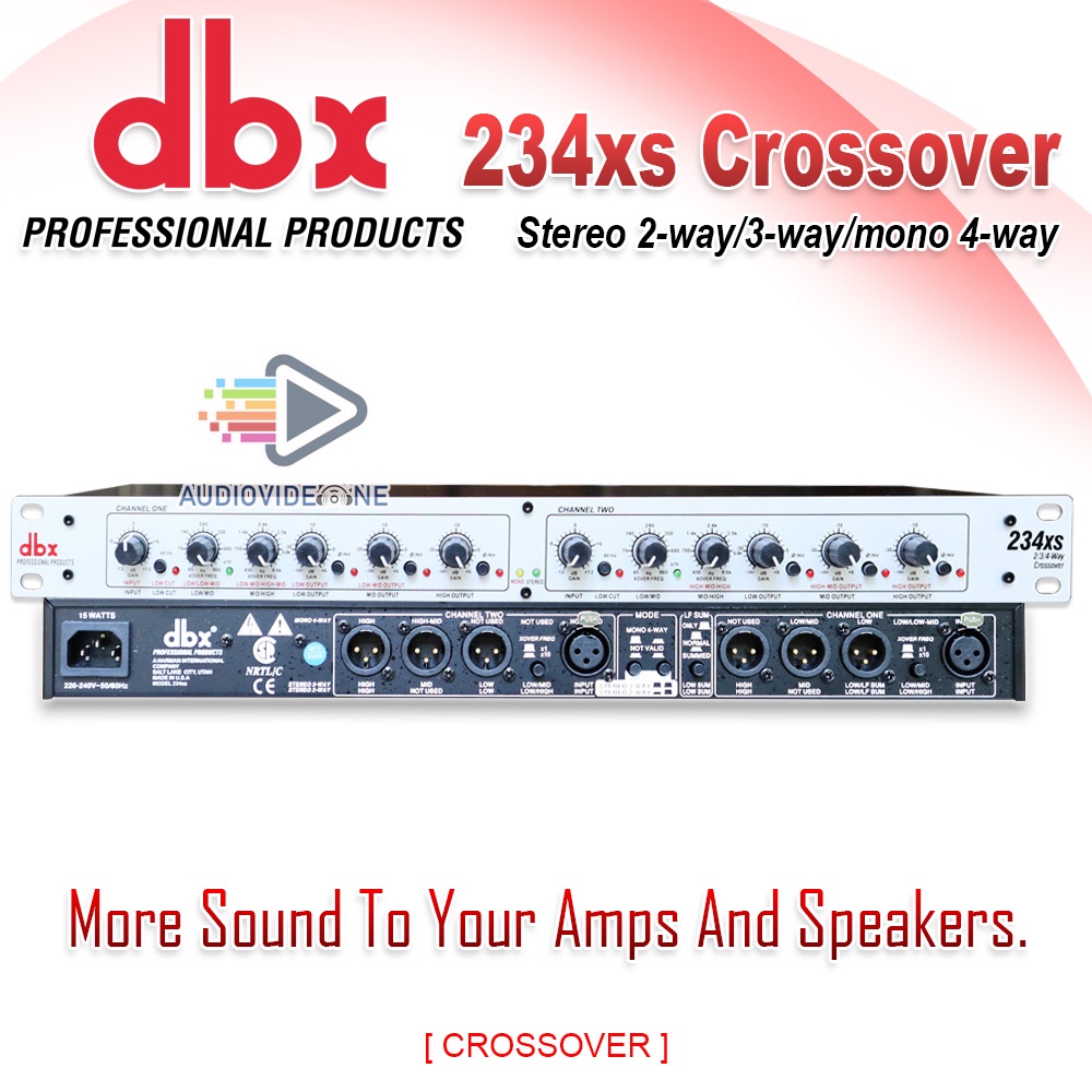 Crossover Aktif DBX 234XS 2 Way 3 Way Mono 4 Way Krosofer Audio